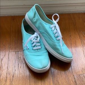 LIKE NEW Turquoise VANS authentic lace-ups
